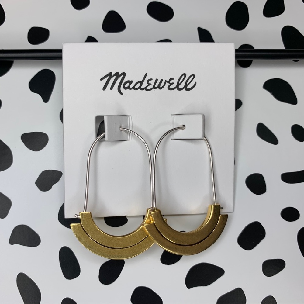 madewell | gold and silver earrings